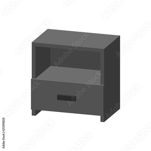 Modern empty nightstand. Is...