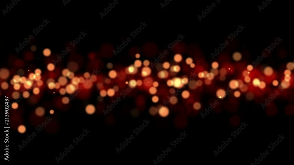 Bokeh Light Particles Shiny Glowing Background