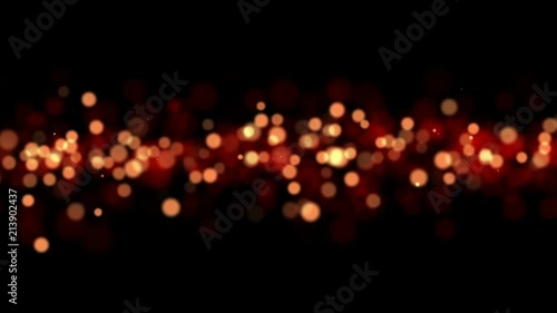 Bokeh Light Particles Shiny Glowing Background