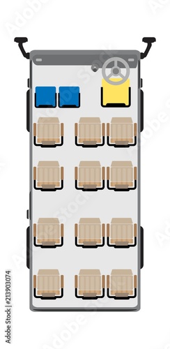 Mini Passenger bus seat map