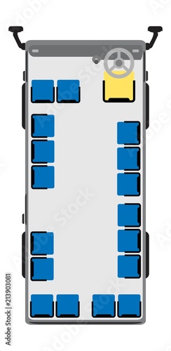 Mini Passenger bus seat map