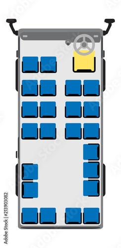 Mini Passenger bus seat map