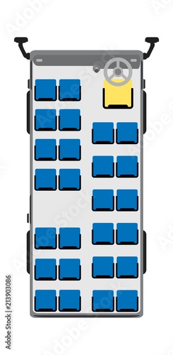 Mini Passenger bus seat map