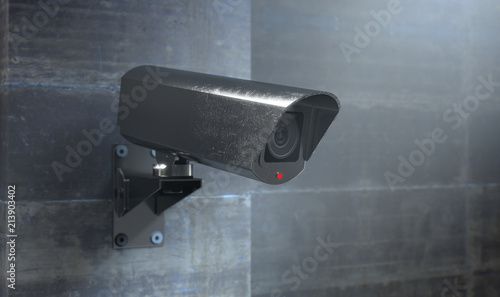 Surveillance Camera At Night