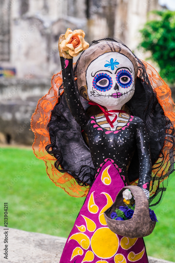 Catrina Close-up detalles de artesania Catrina Close-up detalles de artesania