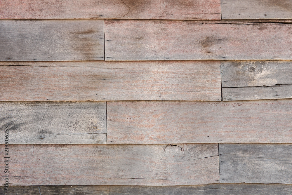 Naklejka premium old Wooden planks wall texture abstract for background
