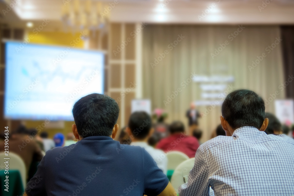 business Conference and Presentation in the conference hall
