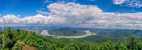 Bend of Danube river in Predikaloszek, Hungary