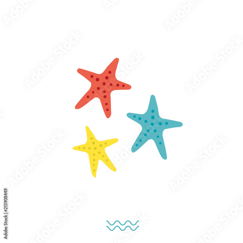 Vector illustration of starfish