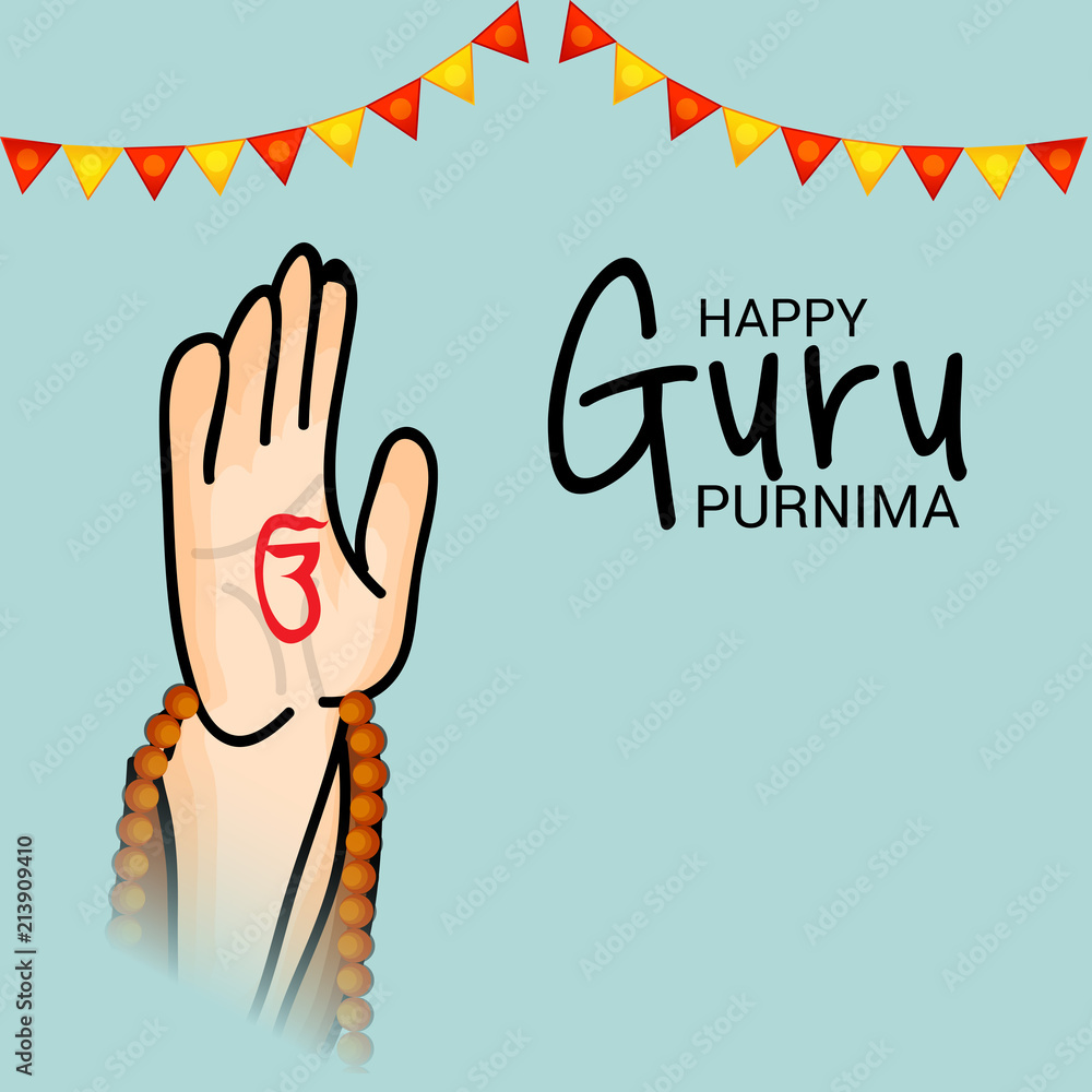 Fototapeta premium Happy Guru Purnima.