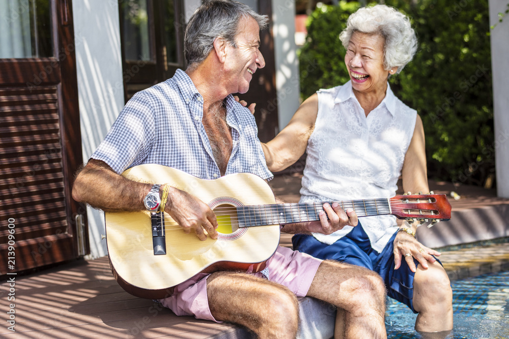 Senior couple enjoying their vacation Senior couple enjoying their vacation