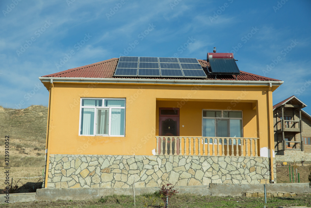 Solarpowered electricity system Home . biogas factory, using sugar