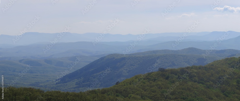 Panorama of Crimean hills