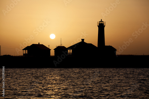 Lighthouse on sunset - Texas, USA