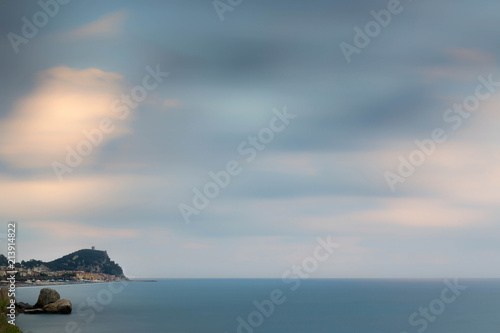 Panorama su Punta Crena  mare meditteraneo  Italia