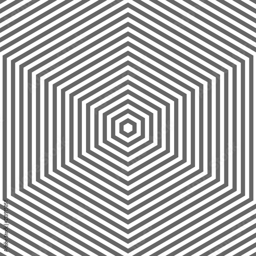 Nested hexagons. Abstract background