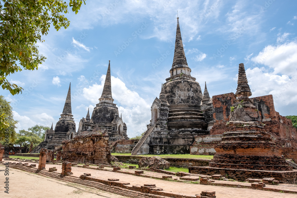 An ancient temple and pagoda in Ayutthaya , Thailand An ancient temple and pagoda in Ayutthaya , Thailand