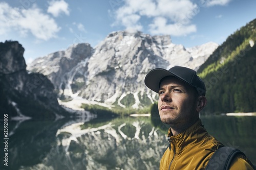 Young tourist in mountains © Chalabala