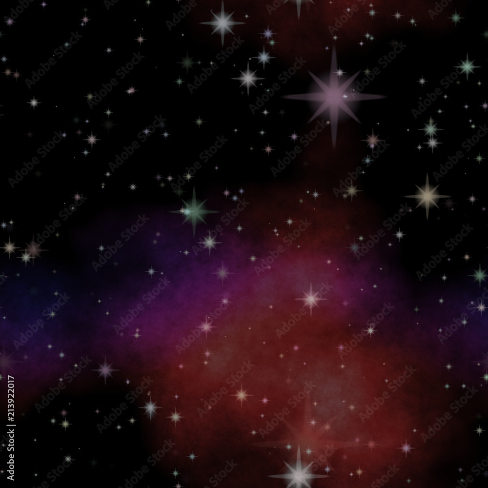 Obraz premium Universe night sky texture with many colors on the sky