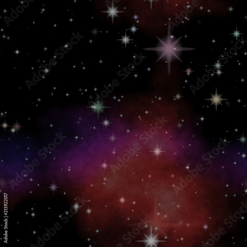 Universe night sky texture with many colors on the sky