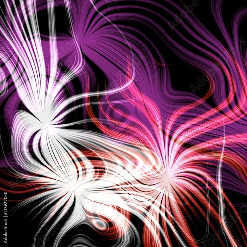 Massive purple flash with orange lighting texture