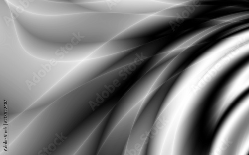 Black and white wave sea abstract design