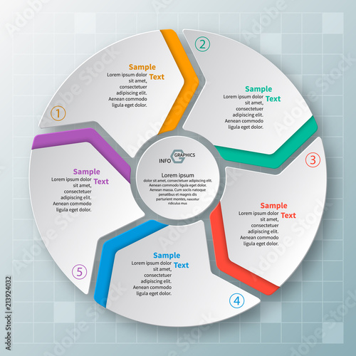 Abstract 3D Paper Infographics