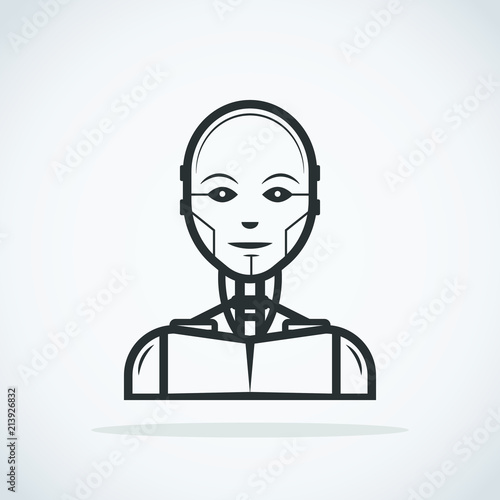 Robot. Cyborg icon