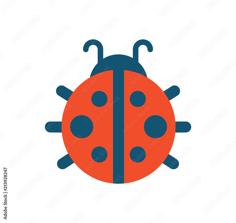Ladybug with Dots Creature Vector Illustration Ladybug with Dots Creature Vector Illustration