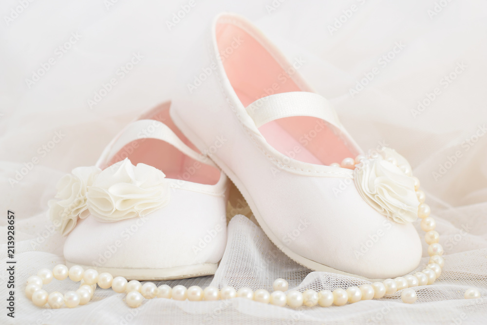 Satin baby shoe Satin baby shoe