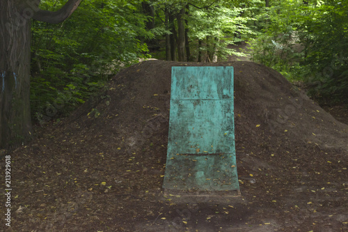 The springboard in the park.