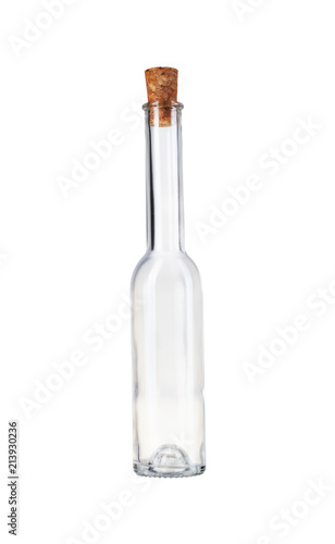 a small empty bottle with a stopper