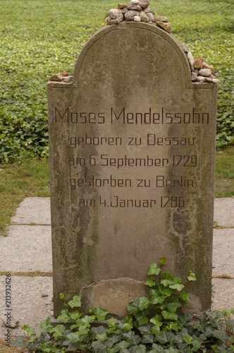 Schilderij op canvas Tombe Moses Mendelsohn - Berlin