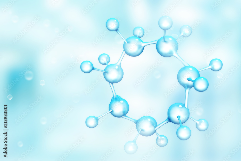 Molecules on scientific background Molecules on scientific background