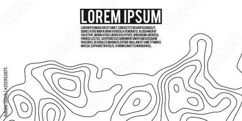 Vector contour topographic map background. Topography and geography map grid abstract backdrop. Business concept. Vector illustration