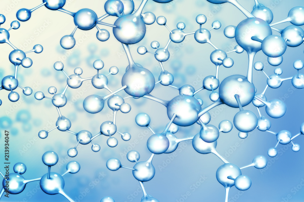 Molecules on scientific background Molecules on scientific background