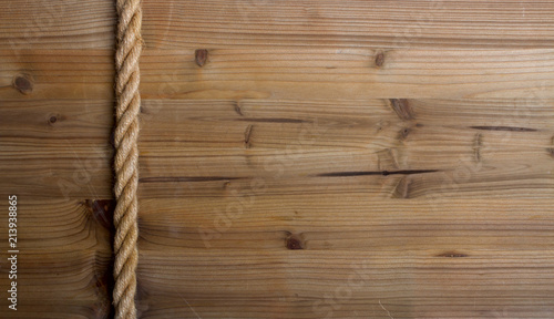 wooden background rope
