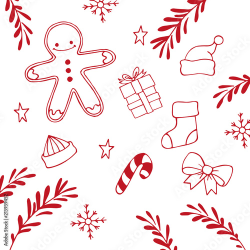 Weihnachtsornamente rot