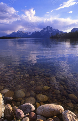 colter bay lago glaciale catena del teaton parco nazionale gran teaton wyoming usa america del nord photo