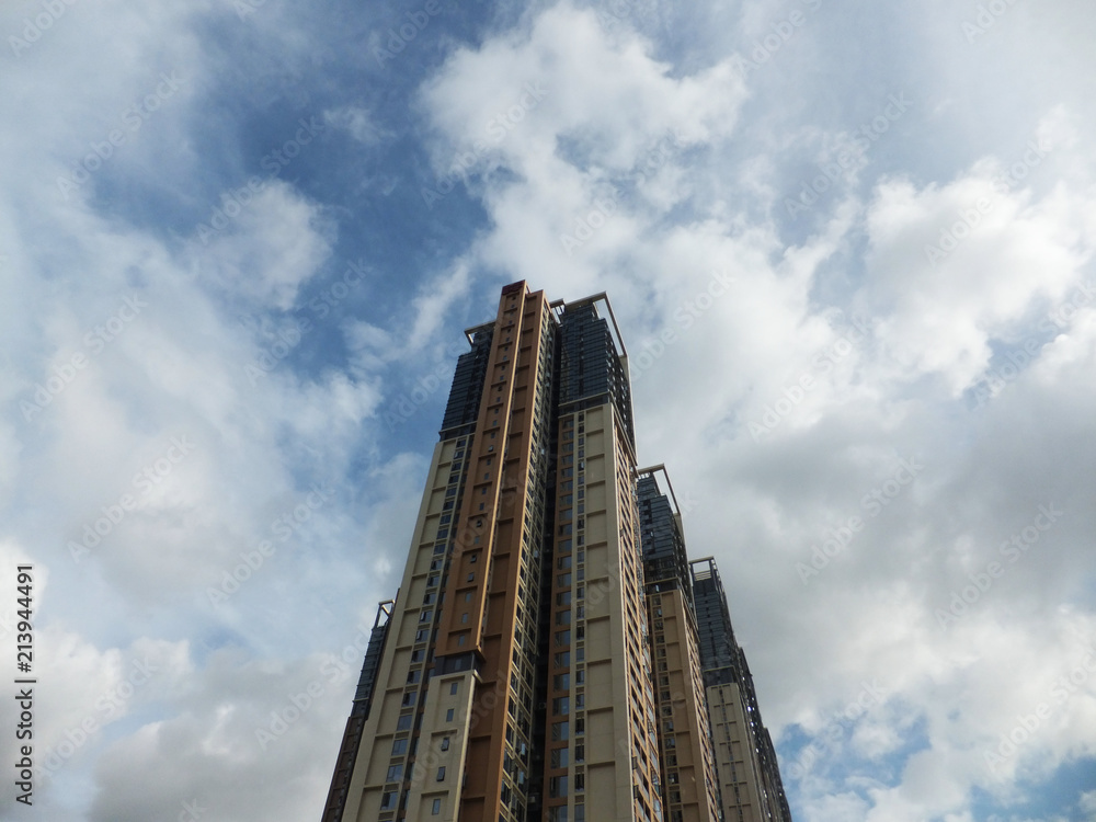 Fototapeta premium Shenzhen, China: a newly built residential building