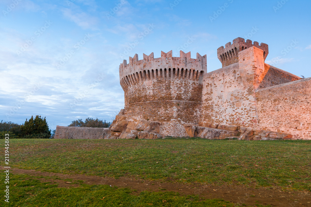 The fortress of Populonia, an hamlet of the comune of Piombino