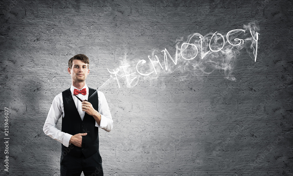 Conceptual image of young businessman. Conceptual image of young businessman.