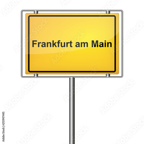 Ortsschild - Frankfurt am Main