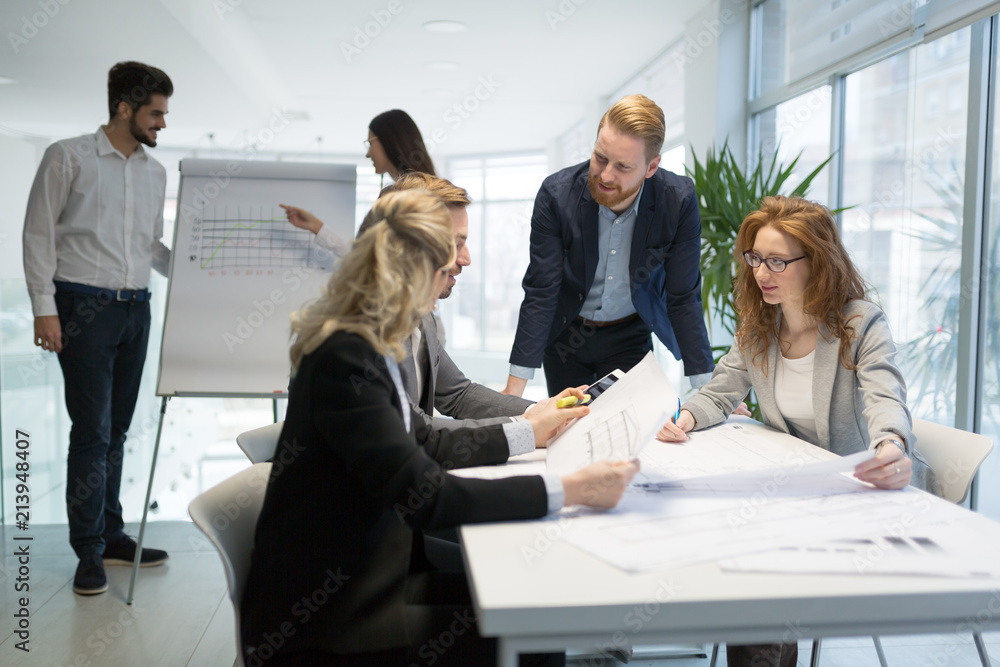 Picture of businesspeople having meeting in conference room Picture of businesspeople having meeting in conference room