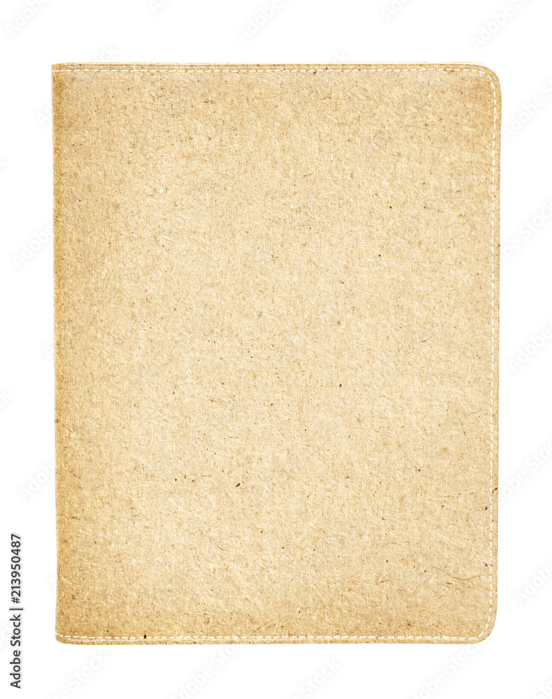  cover paper notebook isolated on white background