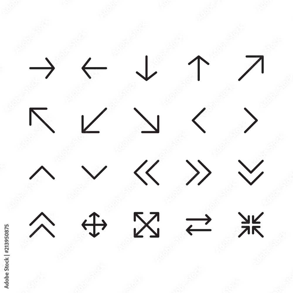 Arrow Outline Icon Arrow Outline Icon