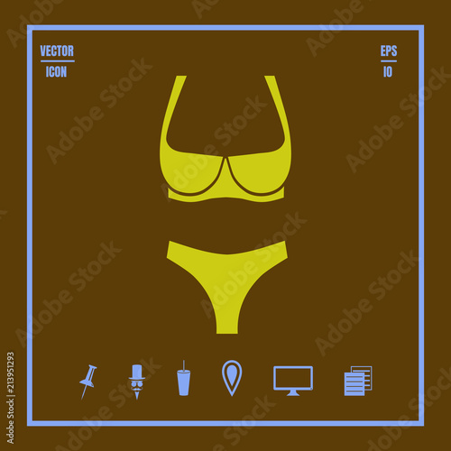lingerie vector icon