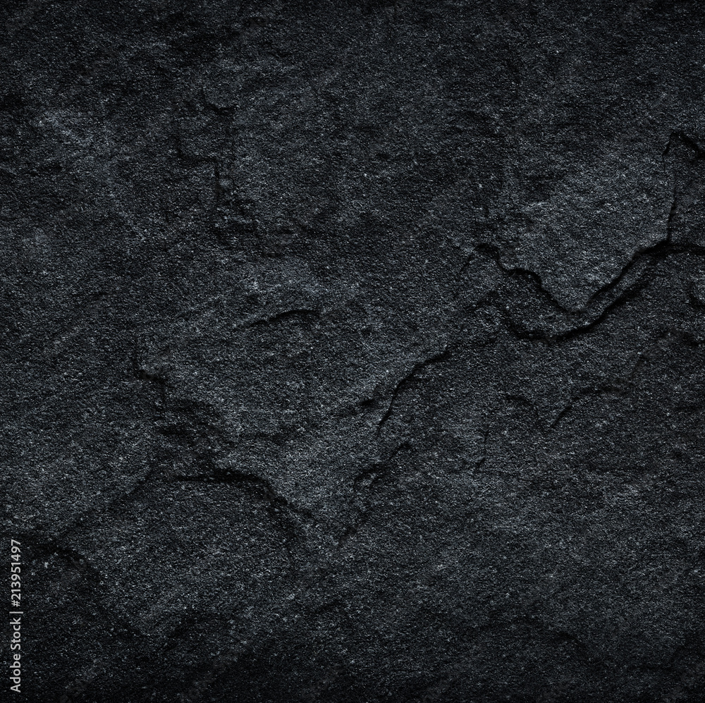 Obraz premium Dark grey black slate background or texture.