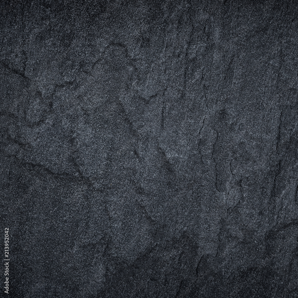 Fototapeta premium Dark grey black slate background or texture.