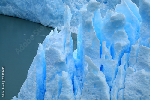 The ice formation of Perito Moreno Glacier, Los Glaciares National Park, El Calafate, Patagonia, Argentina